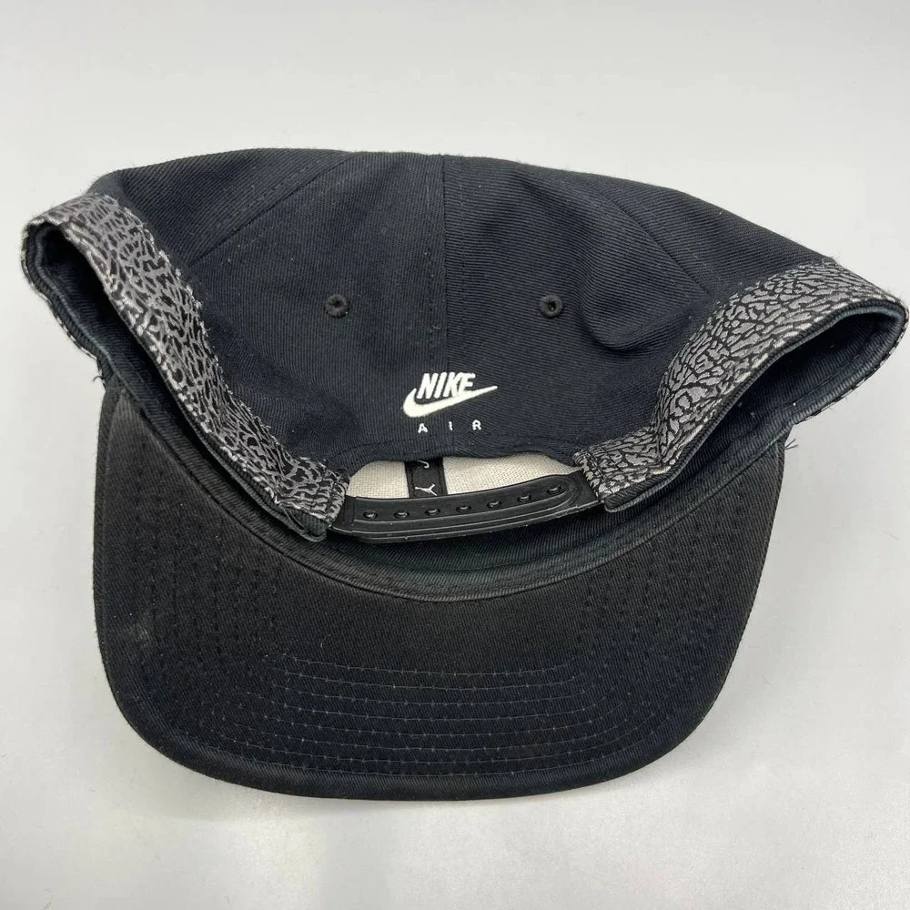 Air Jordan Hat Men Black Cement Elephant Jumpman Nike Air Snap Back Cap‎